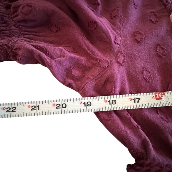 Böhme Womens Purple Dress Bohemian Diamond Accents Drawstring Medium - Picture 3 of 6